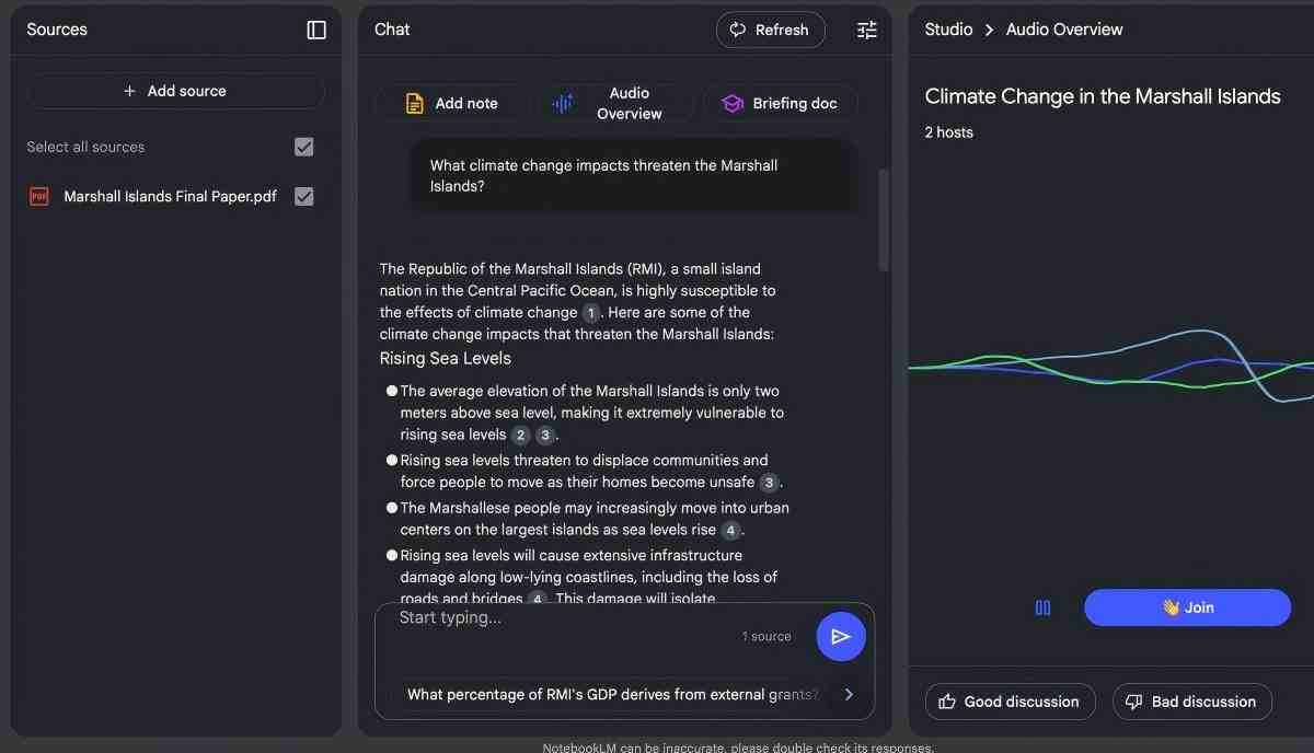 Mind map view — visualize connections between concepts across your documents