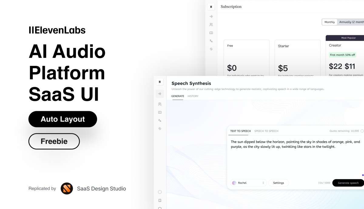 Voice library — thousands of pre-made voices across 29 languages