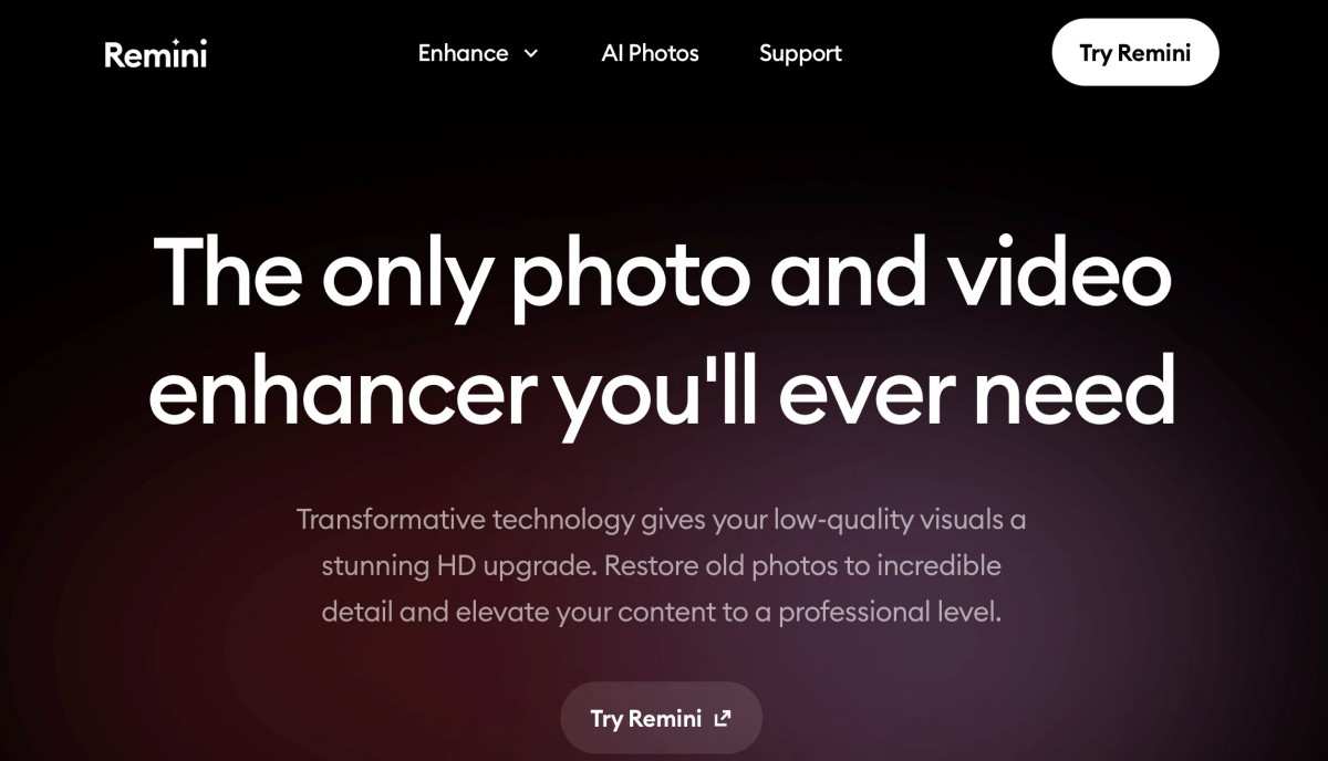 Video Enhancement: Upscales low-res clips