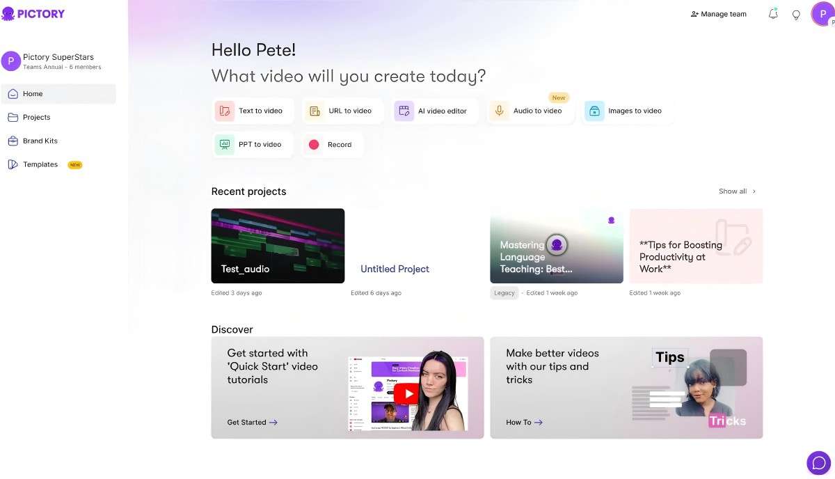 With just a few simple steps, you can start turning your ideas into videos.