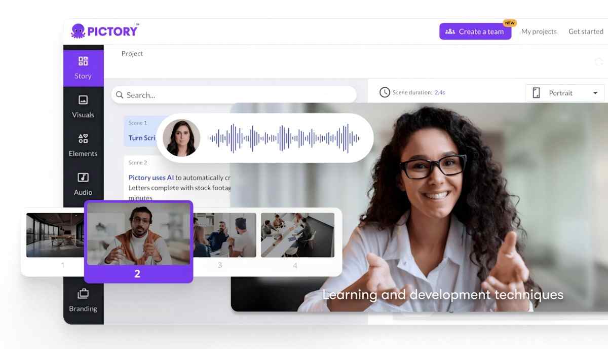 Create professional videos in just a few minutes.