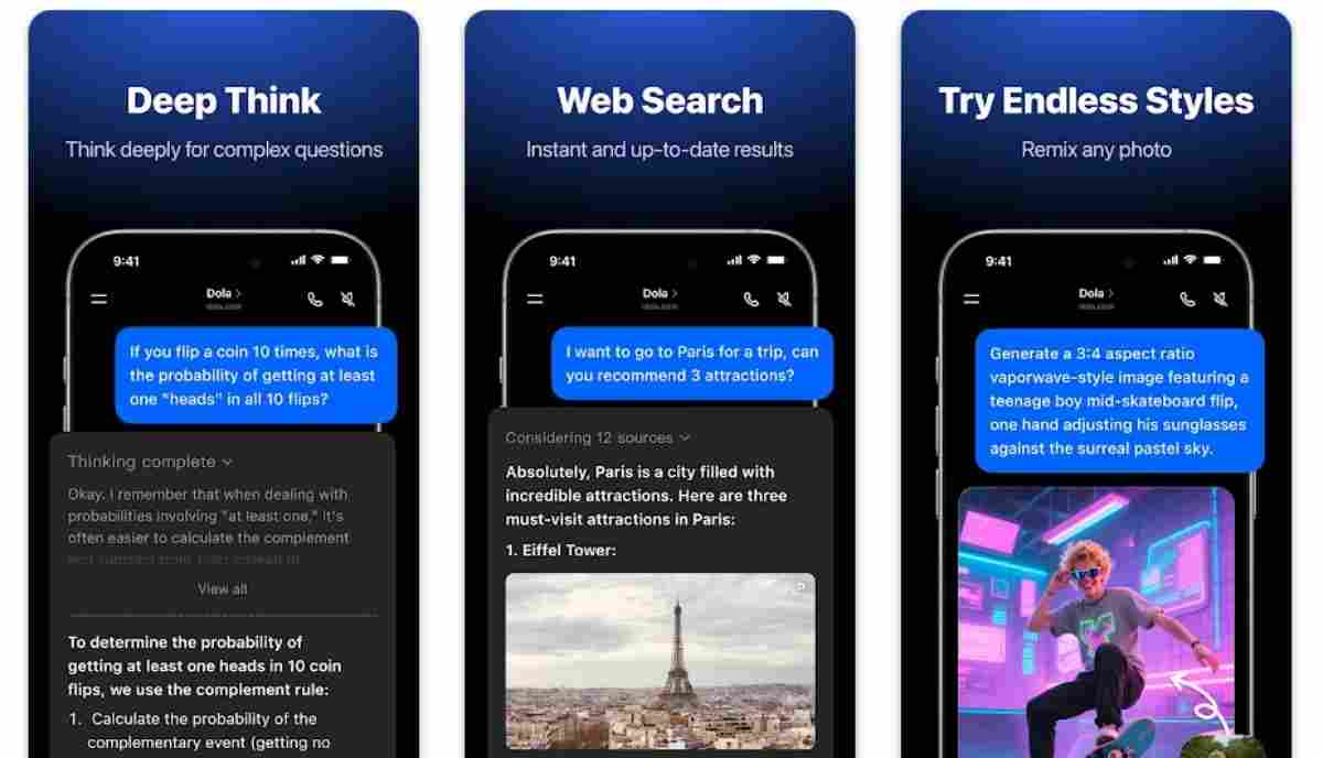 Dola: Smart AI Assistant doesn’t require complex commands; often, simply typing your request as if you were chatting is enough for it to quickly understand what you want to do. Whether it’s jotting down to-dos, organizing plans, or setting reminders, you can accomplish these tasks in a more natural way, making the overall experience much easier than with traditional tools.