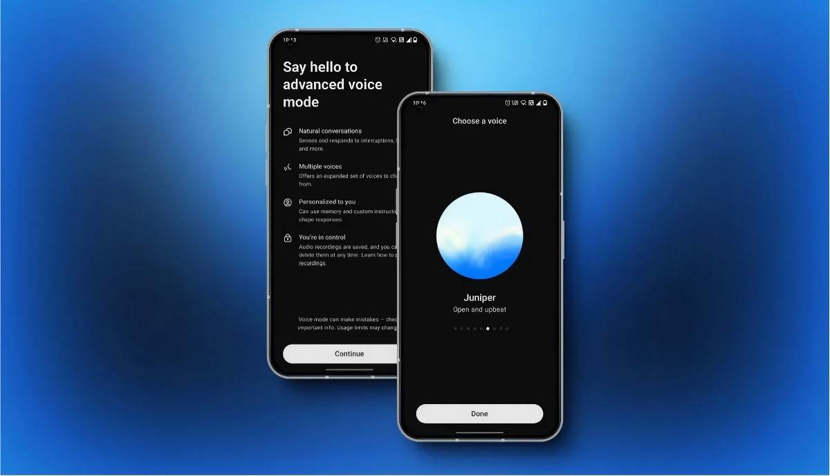 Advanced Voice Mode, Brand-New User Interface
